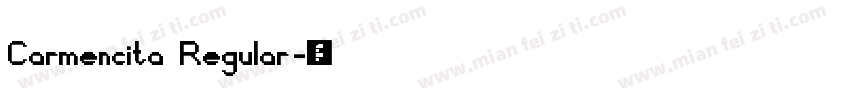 Carmencita Regular字体转换